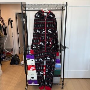 Tipsy Elves Red and Black Holiday Onesie